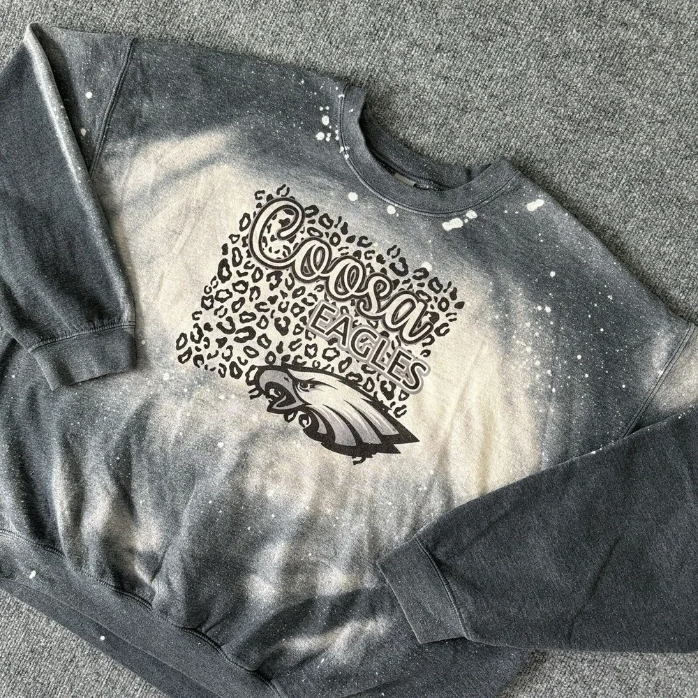 Coosa Eagles Sweater 2XL Longsleeve Gildan Thick Y2K Adult Size‎ - Picture 2 of 9
